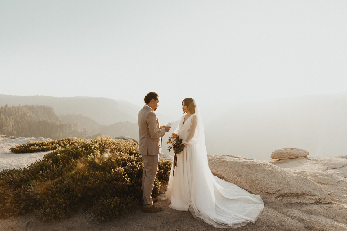 Yosemite elopement photographer taft point sunset elopement 26