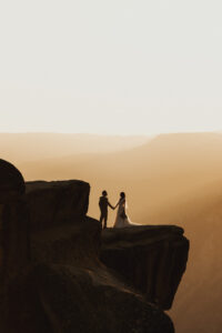 Yosemite elopement photographer taft point sunset elopement 30